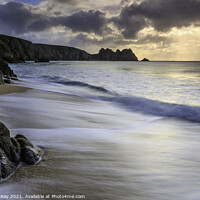 Buy canvas prints of Into the light (Porthcurno) by Andrew Ray