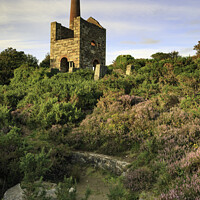 Buy canvas prints of Mine workings at Wheal Peevor by Andrew Ray