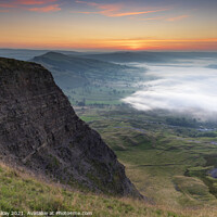 Buy canvas prints of Mam Tor at sunrise by Andrew Ray