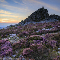 Buy canvas prints of Towards the setting sun (Stiperstones)  by Andrew Ray