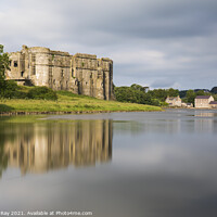 Buy canvas prints of Morning at Carew Castle by Andrew Ray