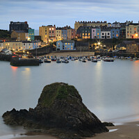 Buy canvas prints of Twilight at Tenby Harbour by Andrew Ray