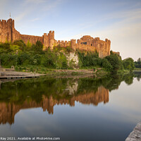 Buy canvas prints of First light on Pembroke Castle by Andrew Ray
