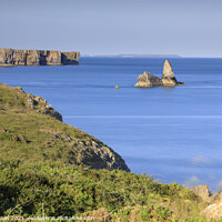 Buy canvas prints of Church Rock view (Broad Haven) by Andrew Ray