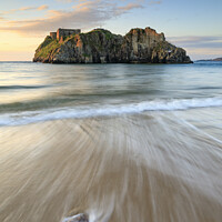 Buy canvas prints of Towards St Catherine's Island (Tenby) by Andrew Ray