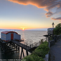 Buy canvas prints of Tenby Lifeboat Stations at sunrise by Andrew Ray