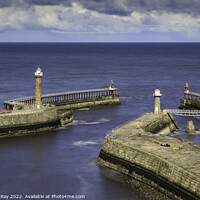 Buy canvas prints of Piers at Whitby  by Andrew Ray