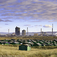 Buy canvas prints of Fisherman's huts at South Gare by Andrew Ray