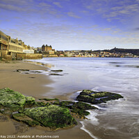Buy canvas prints of Beach view (Scarborough) by Andrew Ray