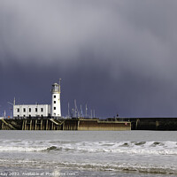 Buy canvas prints of Scarborourgh Lighthouse by Andrew Ray