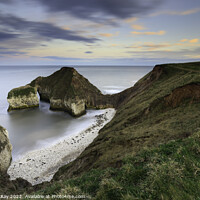 Buy canvas prints of Evening at High Stacks (Flamborough Head) by Andrew Ray
