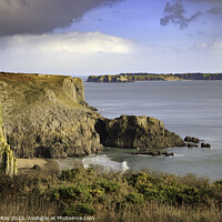 Buy canvas prints of Towards Caldey Island by Andrew Ray