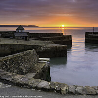 Buy canvas prints of The rising sun at Charlestown  by Andrew Ray