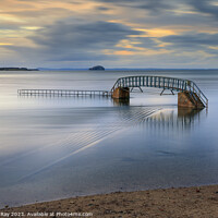 Buy canvas prints of Bridge at sunset (Belhaven) by Andrew Ray