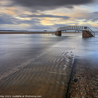 Buy canvas prints of Bridge to nowhere at sunset (Belhaven) by Andrew Ray