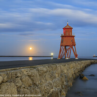 Buy canvas prints of Twilight at Herd Groyne by Andrew Ray