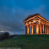 Buy canvas prints of Penshaw Monument at twilight  by Andrew Ray