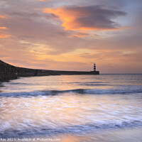Buy canvas prints of Seaham Harbour at sunrise by Andrew Ray