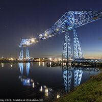 Buy canvas prints of Twilight at Tees Transporter Bridge by Andrew Ray
