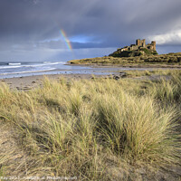 Buy canvas prints of Stormy evening (Bamburgh Castle) by Andrew Ray