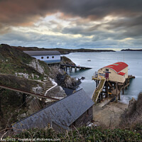 Buy canvas prints of St David's RNLI Stations at sunset  by Andrew Ray