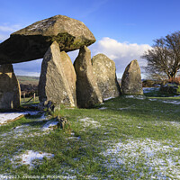 Buy canvas prints of Dusting of snow (Pentre Ifan)  by Andrew Ray