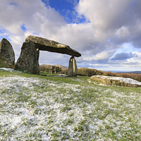 Buy canvas prints of Winter's morning (Pentre Ifan) by Andrew Ray