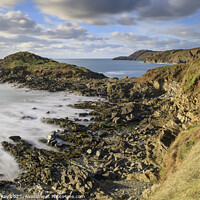 Buy canvas prints of Headland in Whitesands Bay  by Andrew Ray