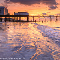 Buy canvas prints of Sunrise at Bognor Pier  by Andrew Ray