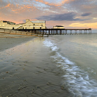 Buy canvas prints of Wave at sunset (Bognor Regis)  by Andrew Ray