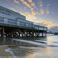 Buy canvas prints of Sandown Pier at sunrise by Andrew Ray