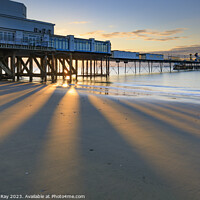 Buy canvas prints of Morning at Sandown Pier by Andrew Ray