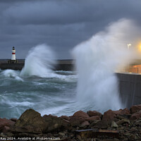 Buy canvas prints of Stormy evening at Fraserburgh by Andrew Ray