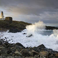 Buy canvas prints of Stormy evening at Kinnaird Head Lighthouse  by Andrew Ray