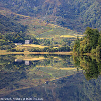 Buy canvas prints of Llyn Crafnant reflections by Andrew Ray