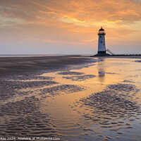 Buy canvas prints of Talacre Beach at sunrise by Andrew Ray