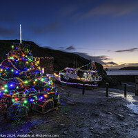 Buy canvas prints of Christmas at Mullion Cove  by Andrew Ray