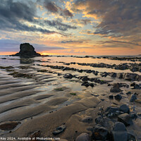 Buy canvas prints of Black Rock at sunset (Widemouth Bay) by Andrew Ray
