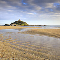 Buy canvas prints of Sand patterns at St Michael's Mount  by Andrew Ray