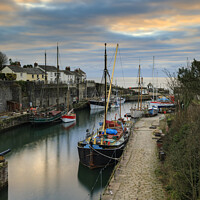 Buy canvas prints of Winter's sunrise (Charlestown Dock) by Andrew Ray