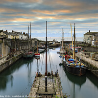 Buy canvas prints of Winter's morning (Charlestown Dock)  by Andrew Ray