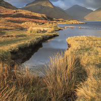 Buy canvas prints of Evening Light (Wast Water)  by Andrew Ray