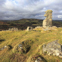 Buy canvas prints of Bowermans Nose (Dartmoor) by Andrew Ray
