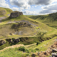 Buy canvas prints of Cressbrook Dale by Andrew Ray