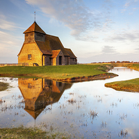 Buy canvas prints of Fairfield Church Reflections by Andrew Ray