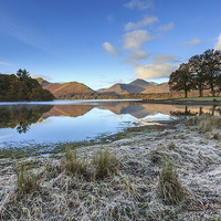 Buy canvas prints of Frosty Morning (Derwent Water) by Andrew Ray