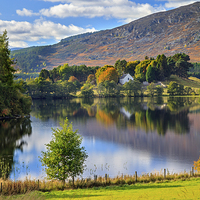 Buy canvas prints of Loch Alvie Reflections by Andrew Ray