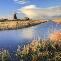 Buy canvas prints of Mutton's Drainage Mill by Andrew Ray