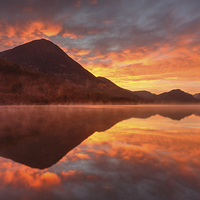 Buy canvas prints of Crummock Water Sunrise   by Andrew Ray