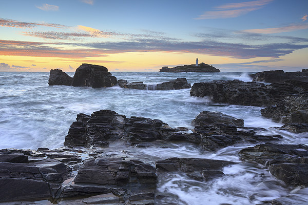 Rocky Shore at Godrevy Framed Print by Andrew Ray